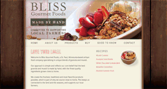 Desktop Screenshot of blissgourmetfoods.com